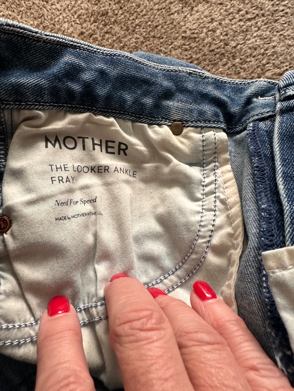 MOTHER Looker Ankle Fray - size 29 - Picture 5 of 8